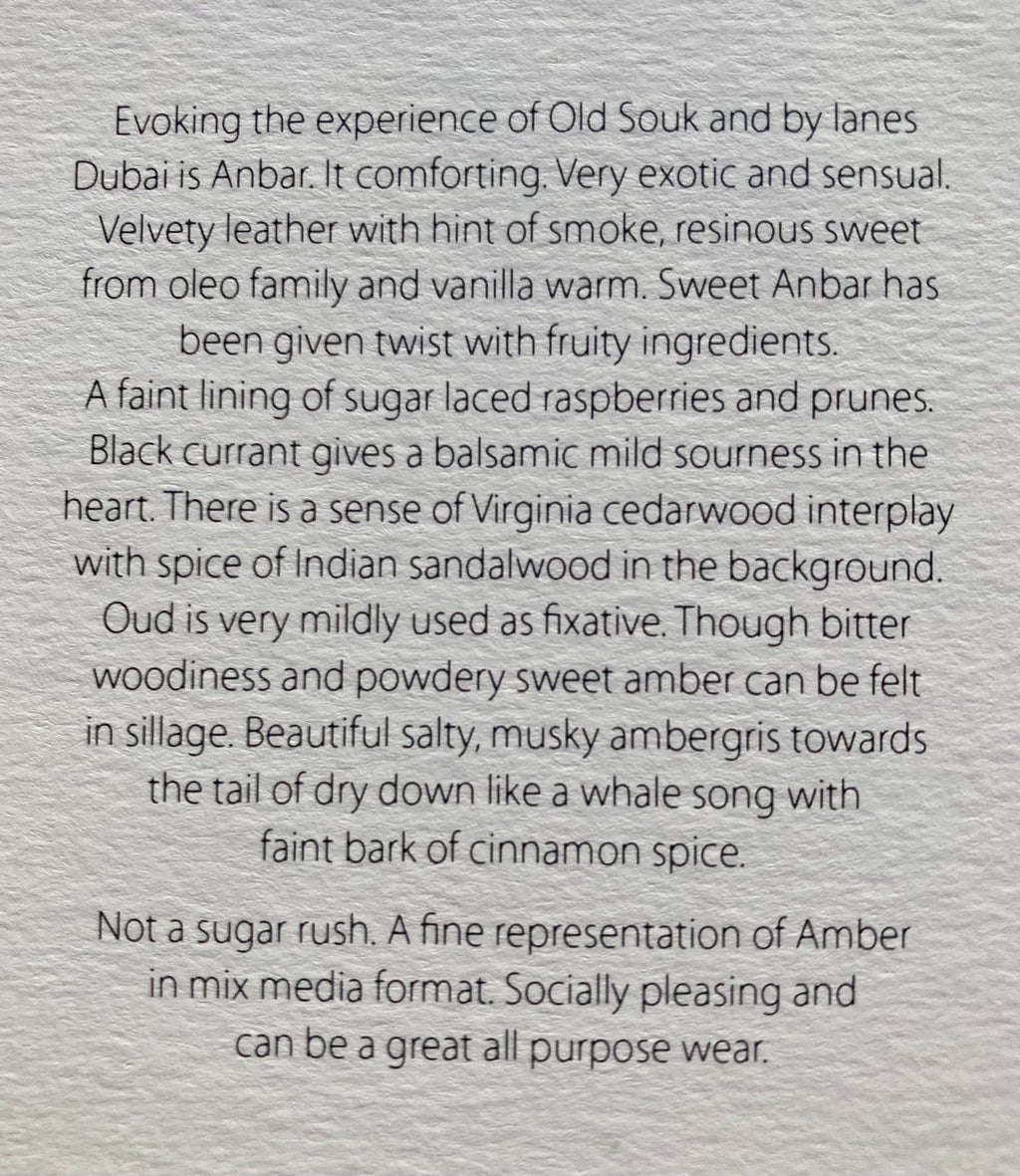 Anbar Dixit & Zak | 8 Drop, 1/2mL, 2mL, 5mL, 9mL or 10mL