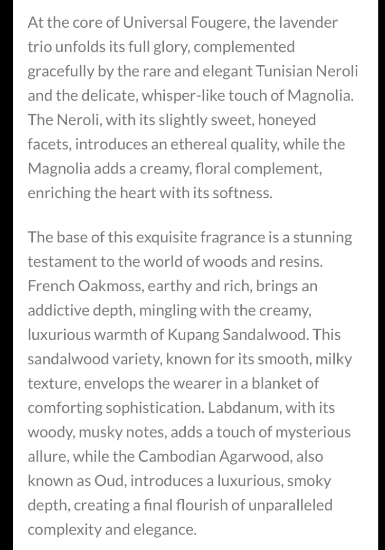 Universal Fougere UCCA Oud Perfumes | 8 Drop Sample