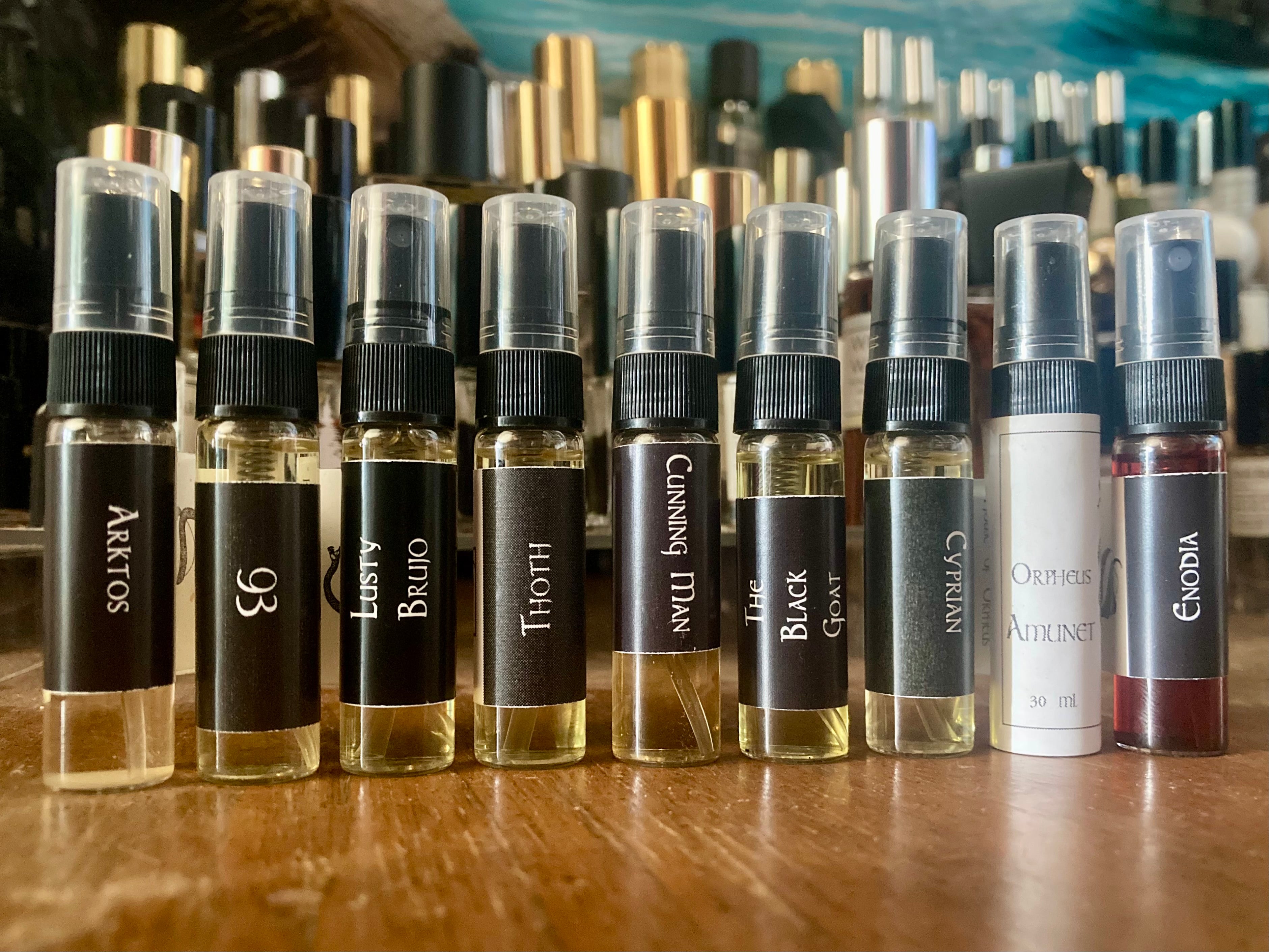House of Orpheus Assorted Fragrances | 8 Drop, 1/2mL or 2mL Samples