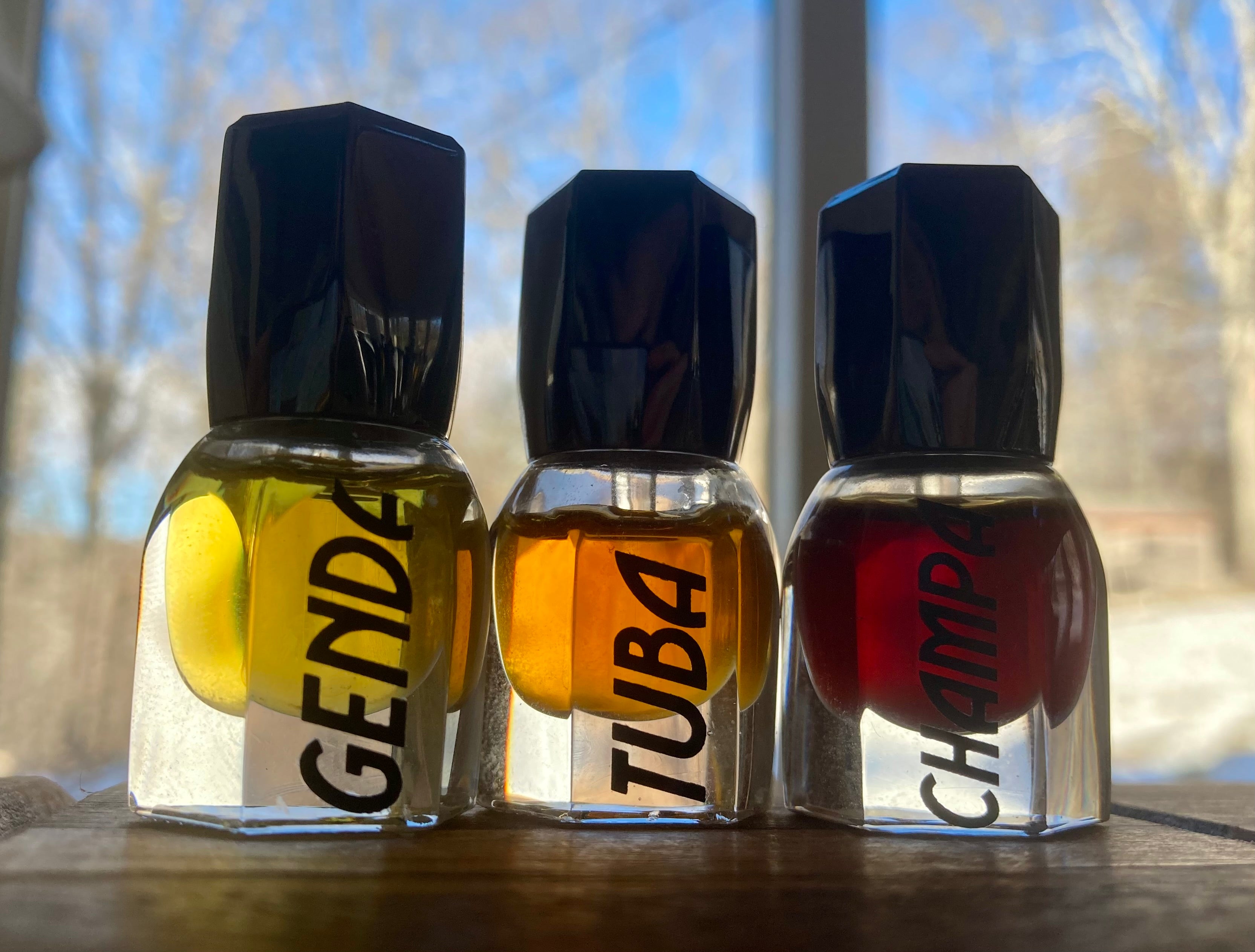 Areej le Doré Genda, Tuba & Champa Attars | 2 Drop, 0.1g & 0.15g Samples
