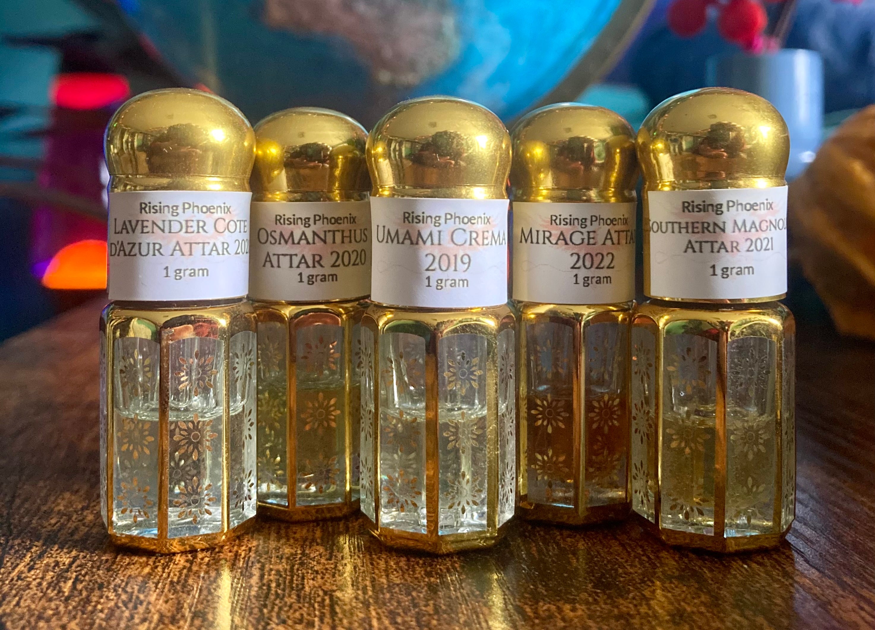 Rising Phoenix Perfumery Assorted Attars | 2 Drop, 0.1g & 0.15g Samples
