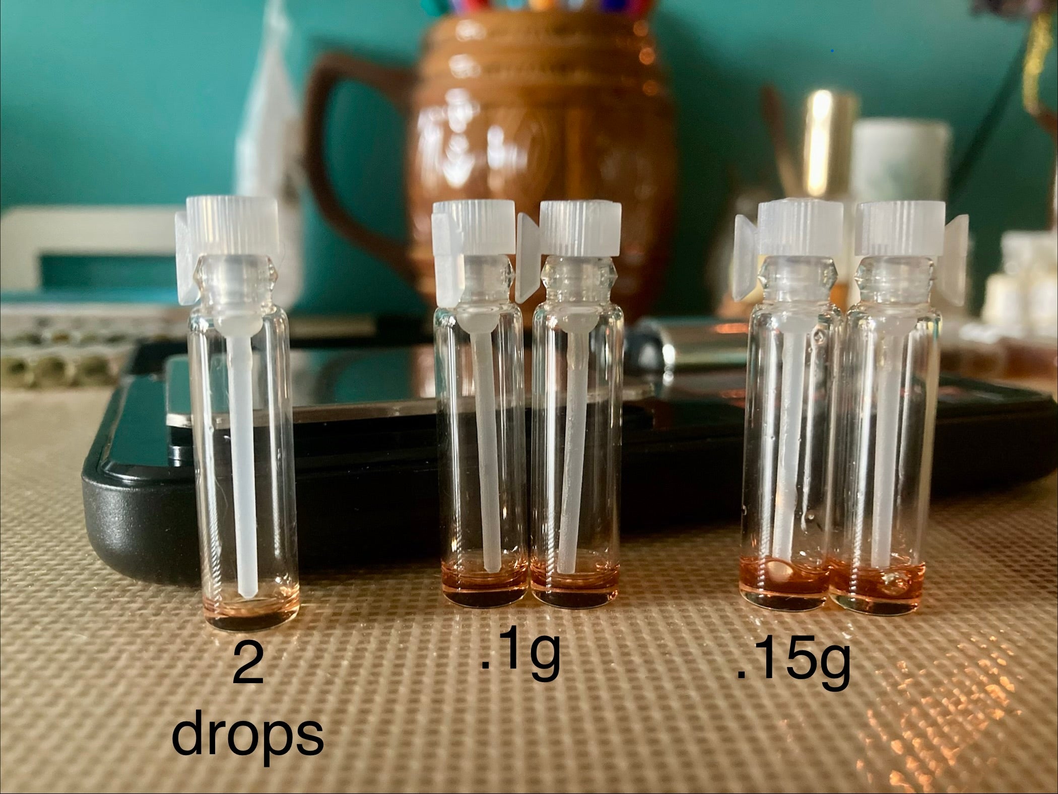 Areej le Doré Genda, Tuba & Champa Attars | 2 Drop, 0.1g & 0.15g Samples