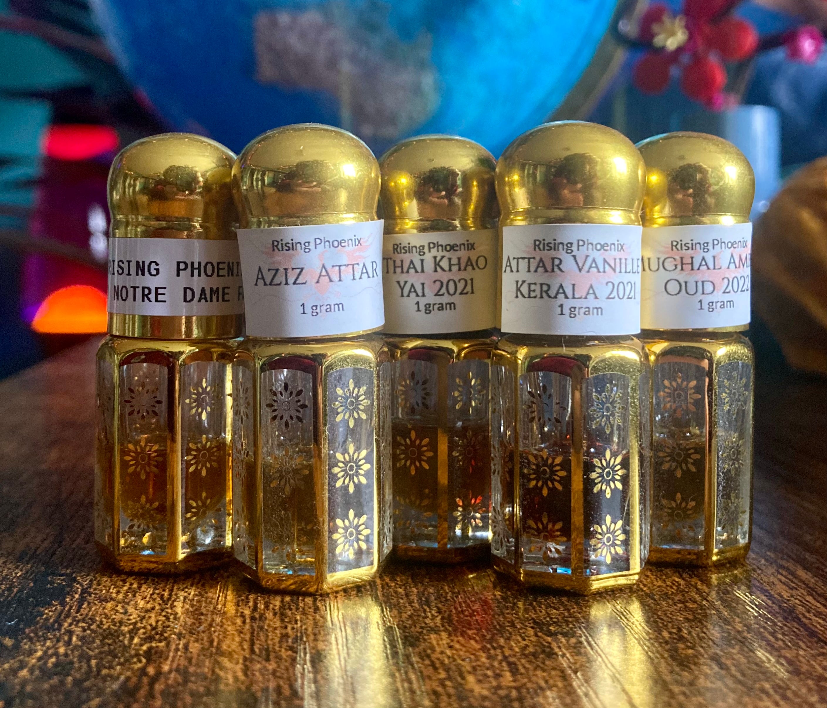 Rising Phoenix Perfumery Assorted Attars | 2 Drop, 0.1g & 0.15g Samples