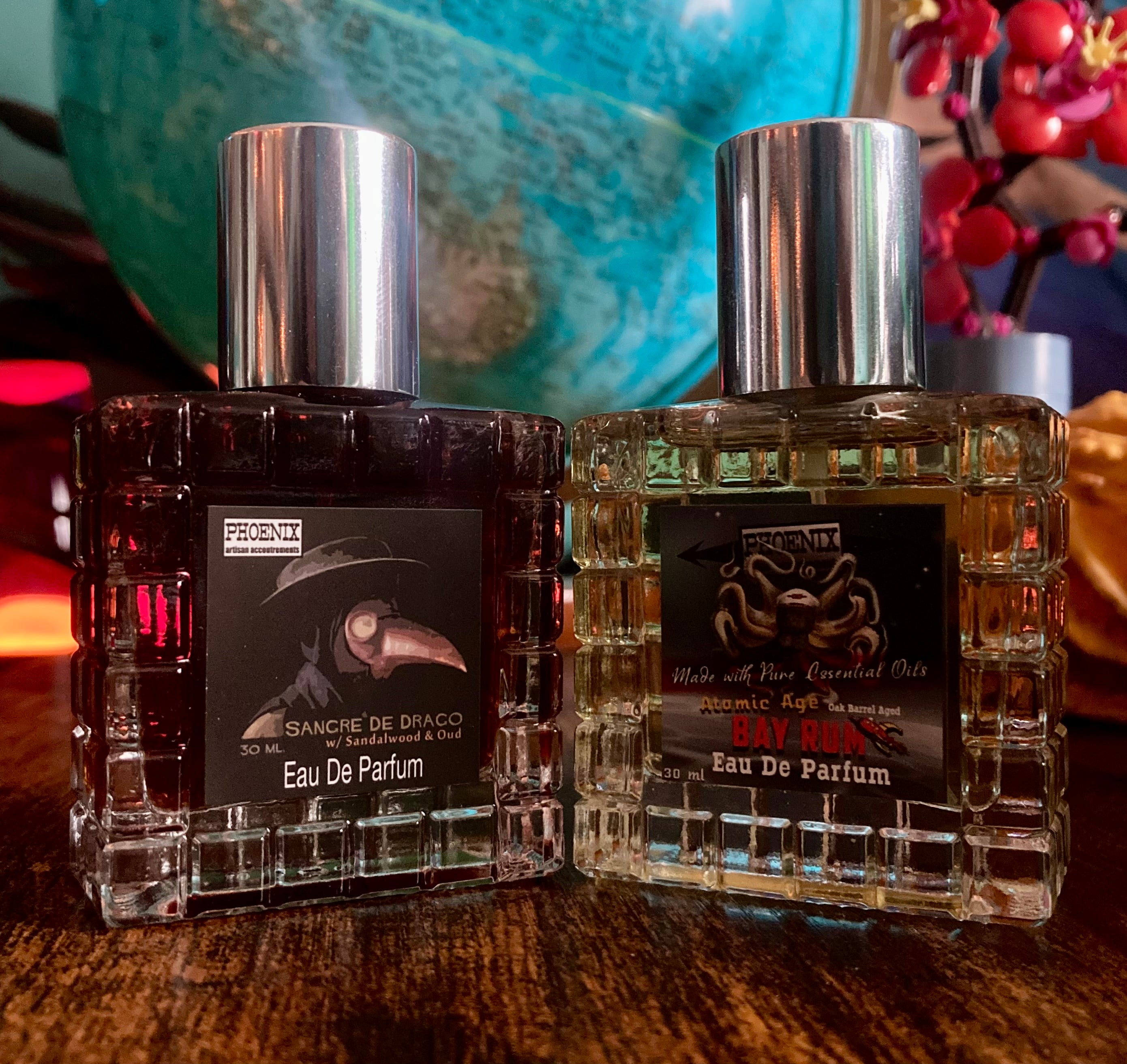 Sangre de Drago & Atomic Age Bay Rum Phoenix Artisan Accoutrements | 8 Drop, 1/2mL, 2mL & 5mLs